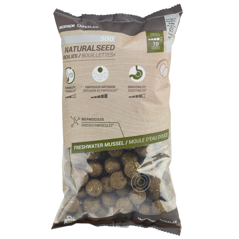 Kulki proteinowe Caperlan Naturalseed 24 mm małż 2 kg 