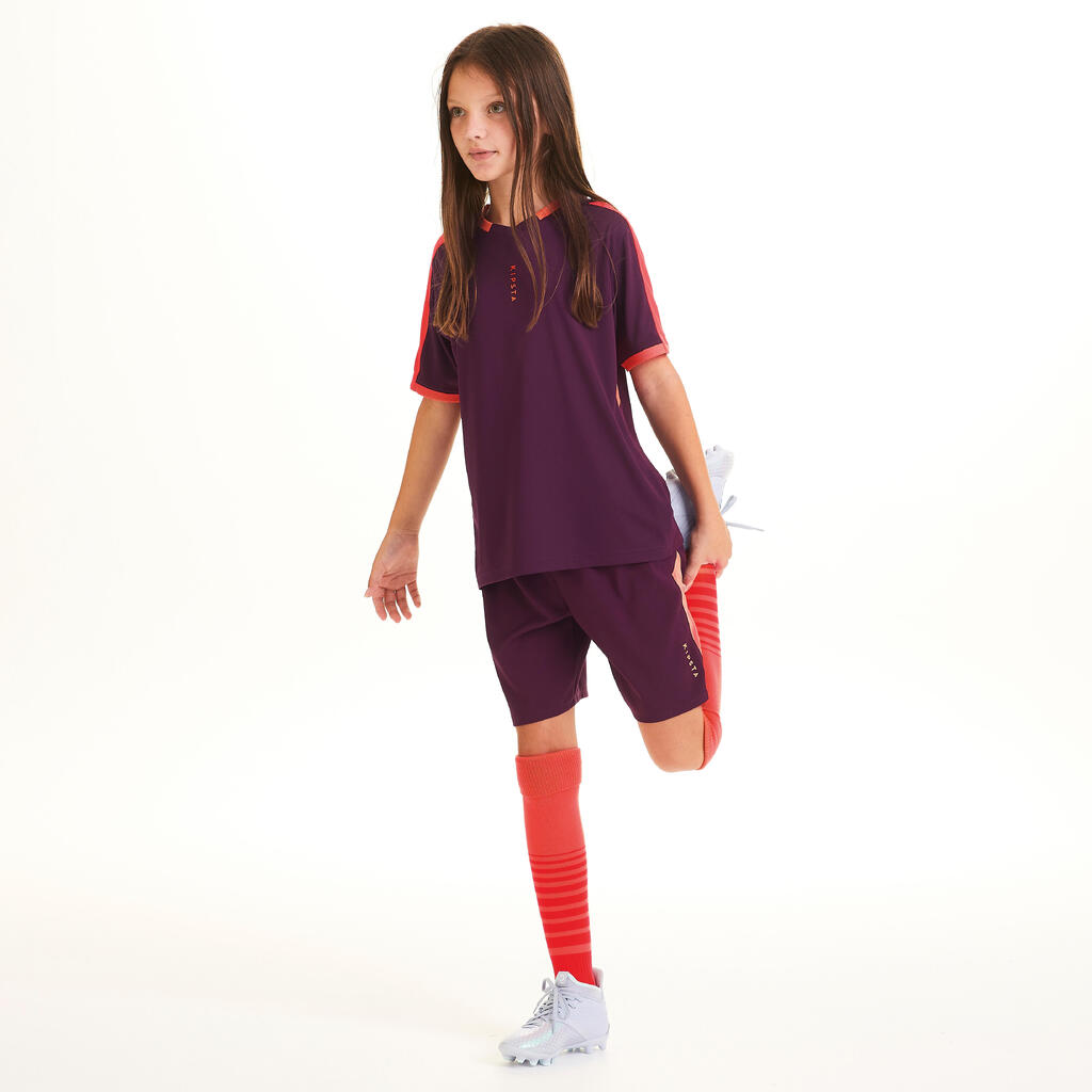 Fussballtrikot F500 Mädchen violett