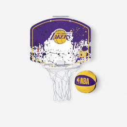 Mini panier de basket mural NBA Los Angeles Lakers - WILSON violet jaune