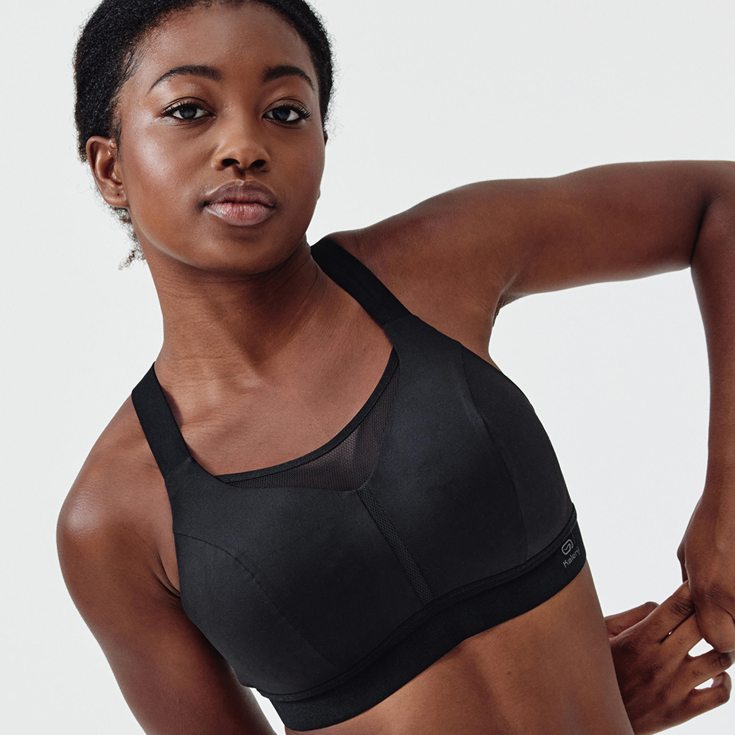 Women's Running Bra - Comfort Black - KALENJI