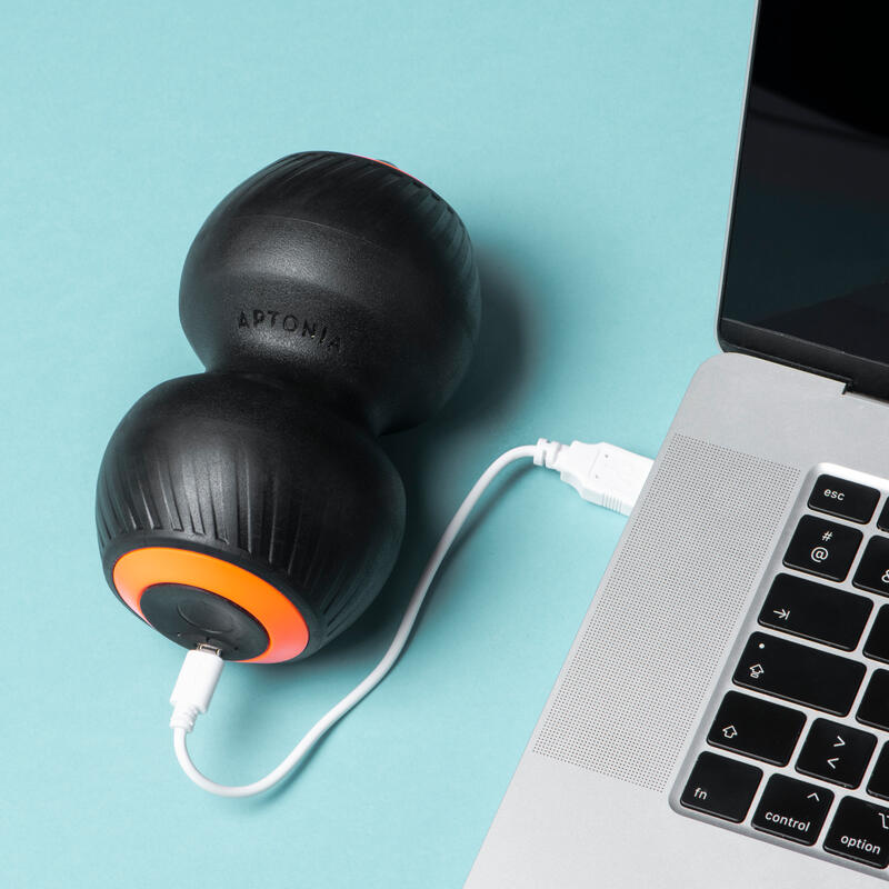 DOUBLE VIBRATING MASSAGE BALL, VIBRATING PEANUT, MINI VIBRATING ROLLER Decathlon