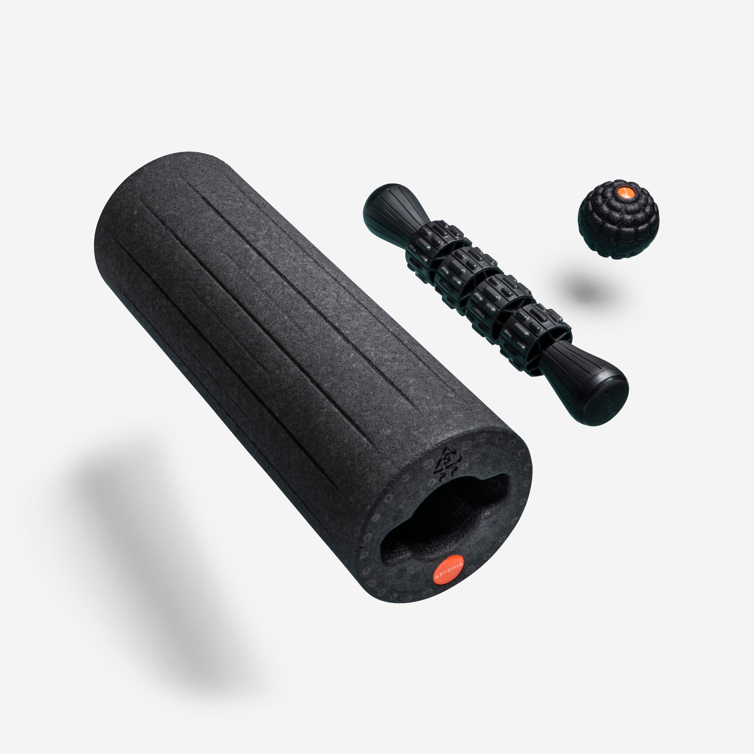 Kit di massaggio 3 in 1 DISCOVERY 100: palla, bastone e rullo massaggianti  APTONIA | DECATHLON