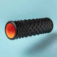 500 HARD MASSAGE ROLLER / FOAM ROLLER - BLACK