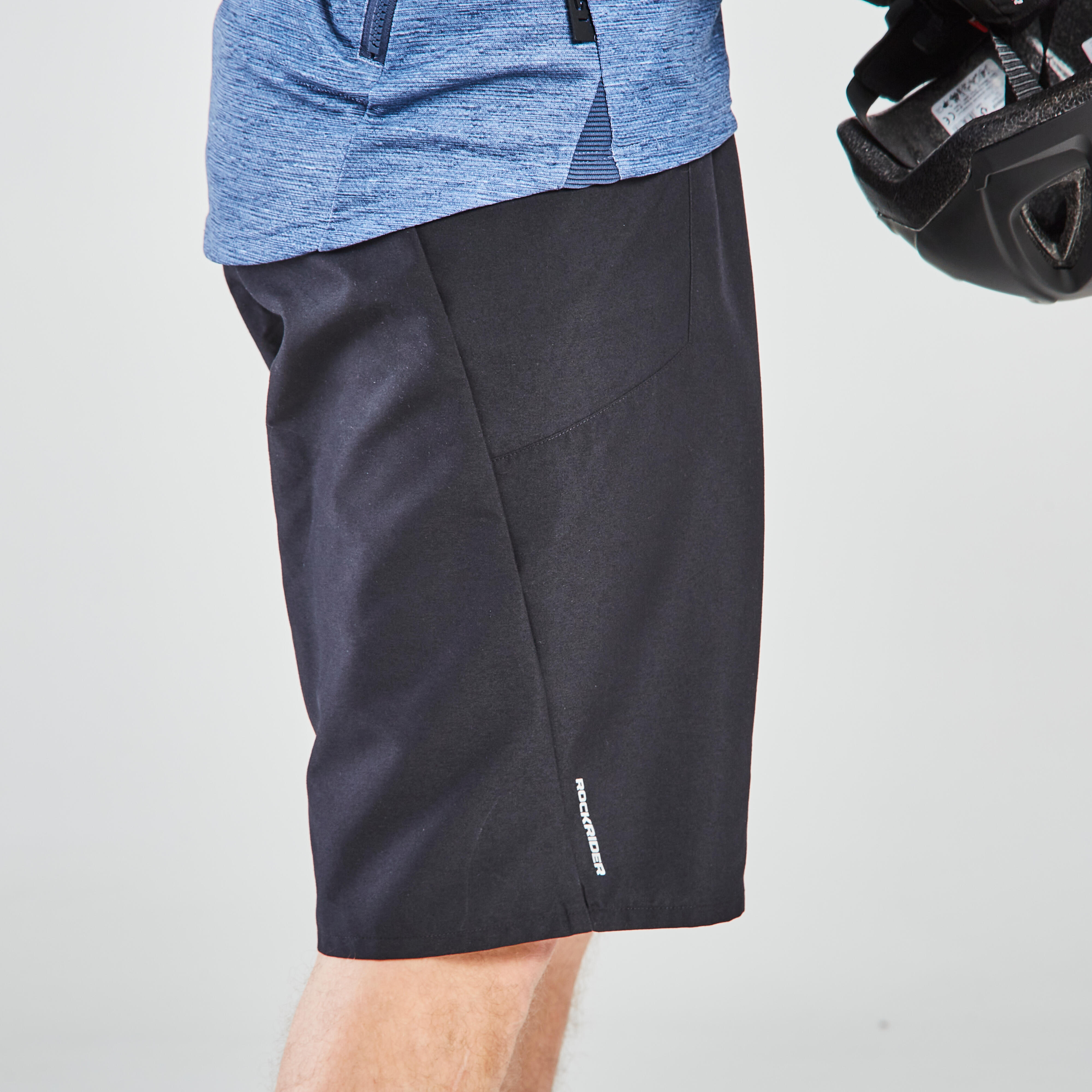 Short de vélo de montagne homme - EXPL 100 noir - ROCKRIDER