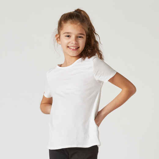 
      Kids' Basic Cotton T-Shirt - White
  