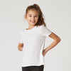 T-Shirt Basic Baumwolle Kinder weiss