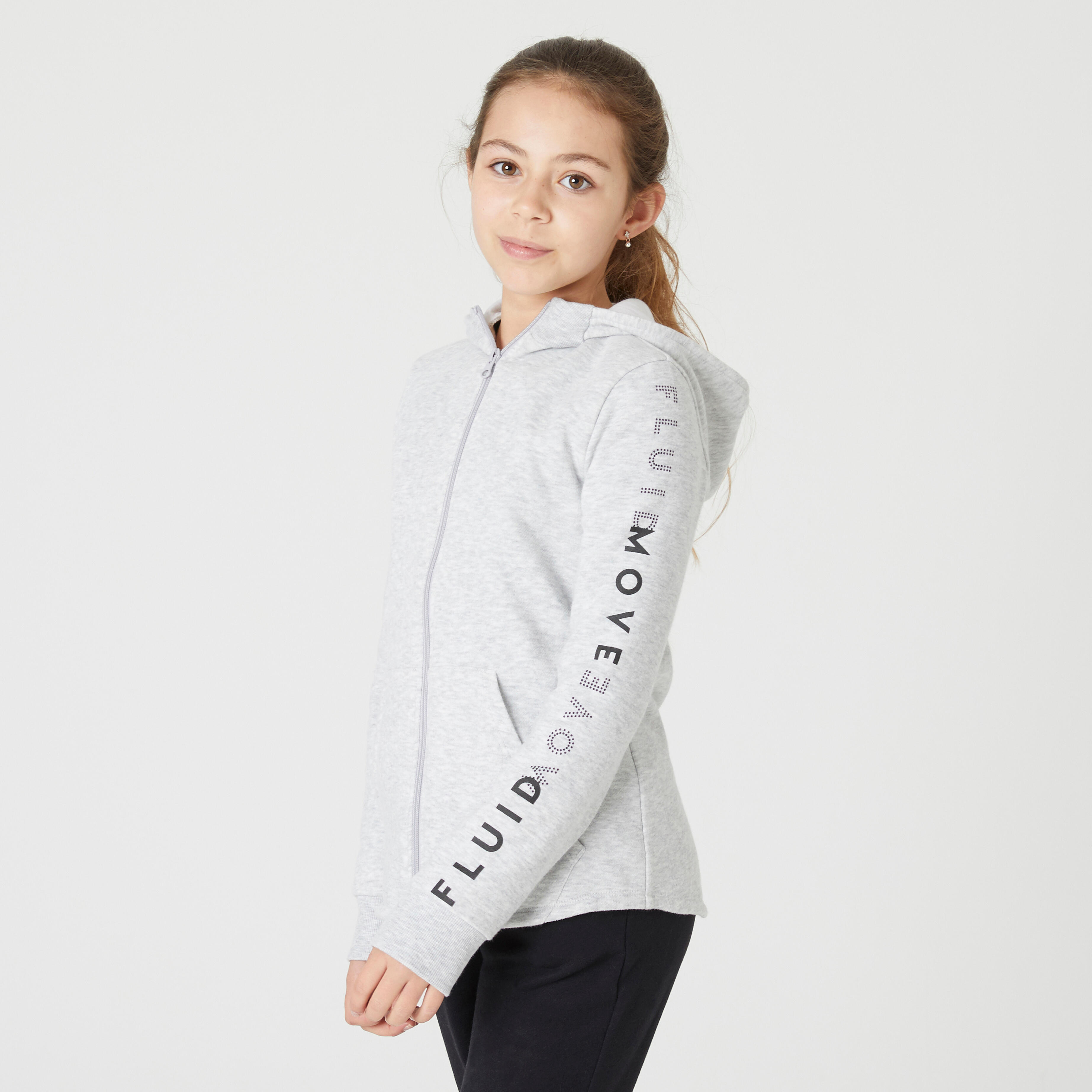 Sweat zippé fille decathlon sales