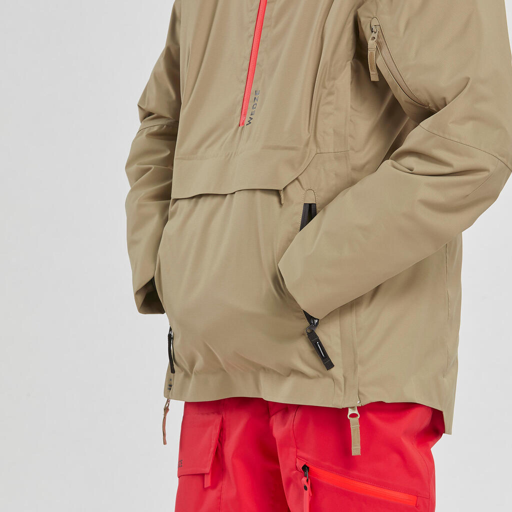 Junioru slēpošanas jaka “Free 500”, smilškrāsas
