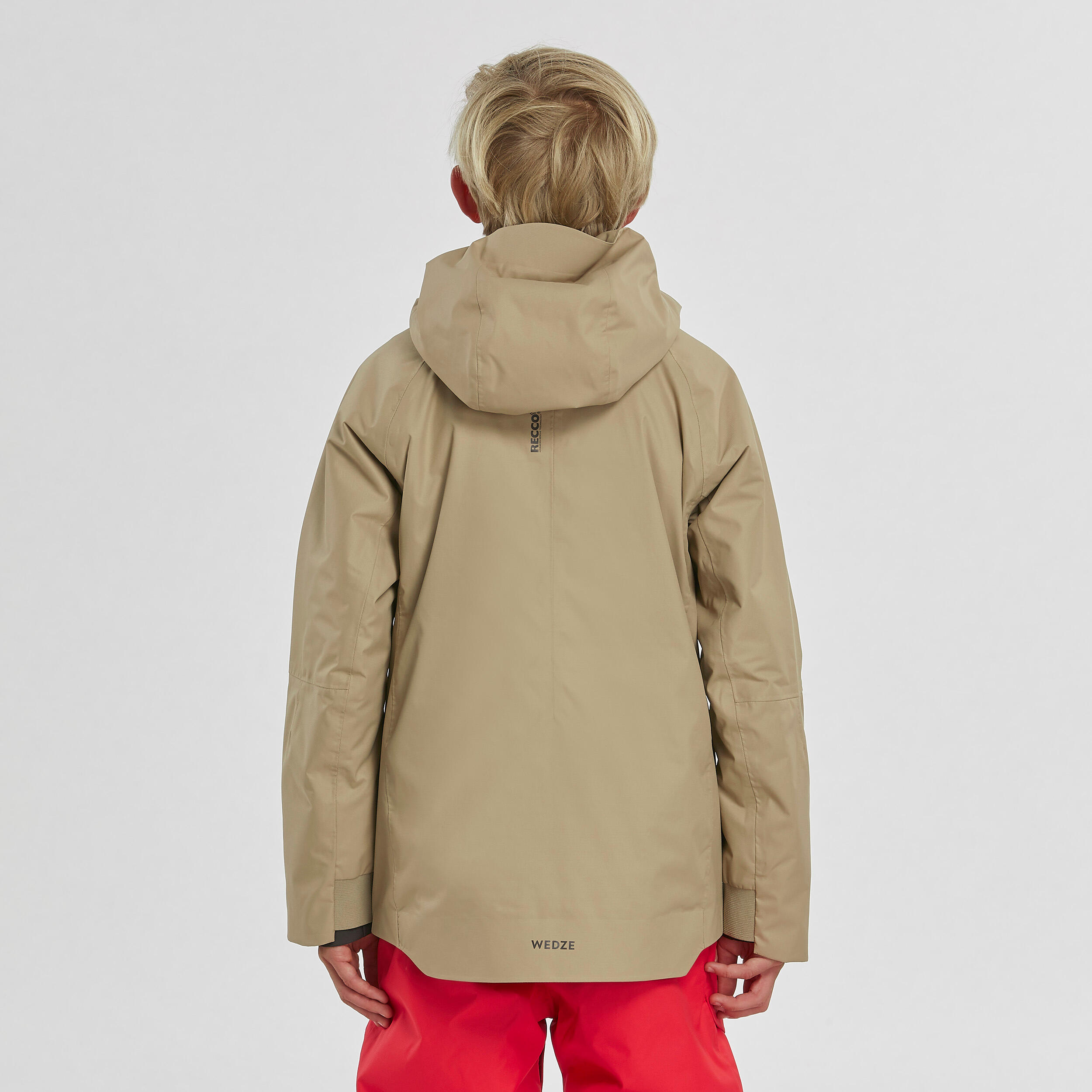 Kids’ Ski Jacket – FR 500 Beige - WEDZE
