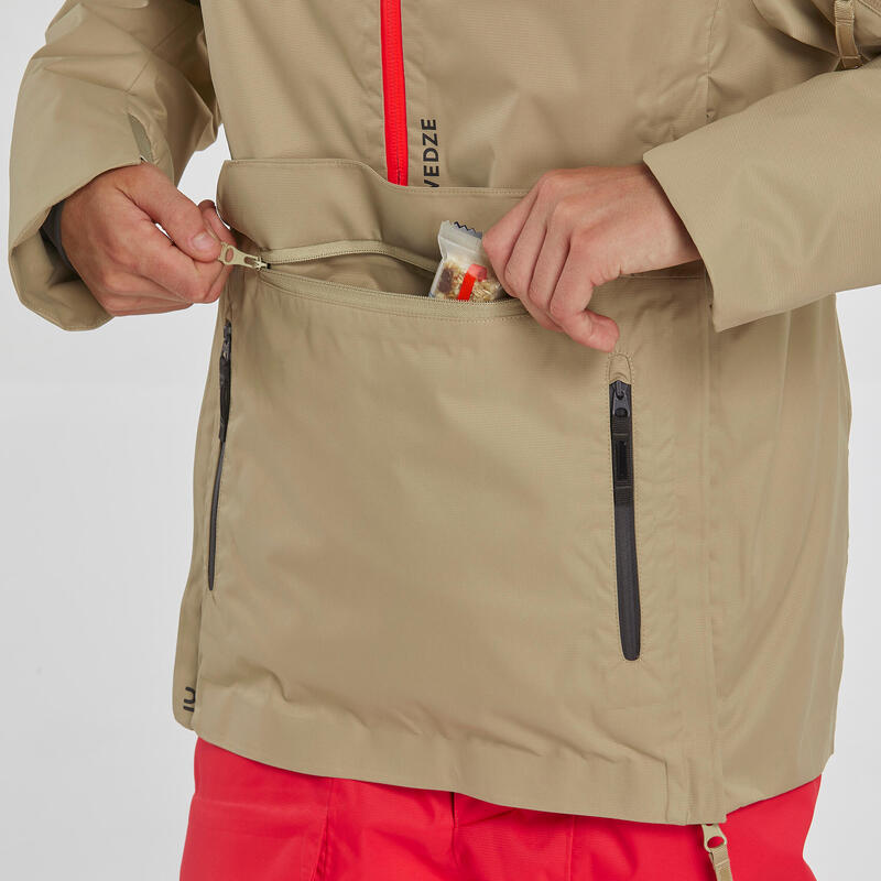 Ski-jas voor kinderen FR500 beige