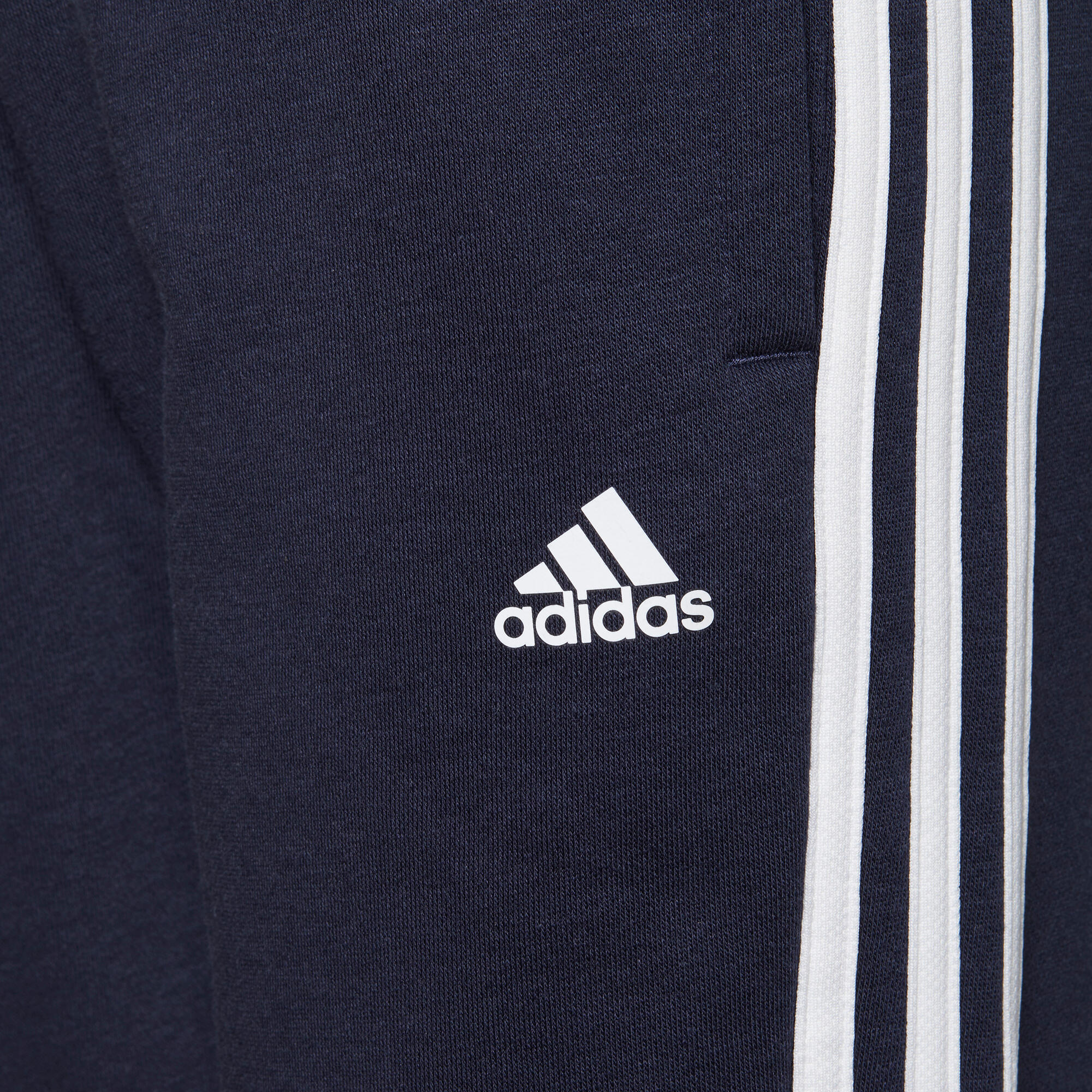 Pantaloni bambina ginnastica Adidas misto cotone blu ADIDAS | DECATHLON