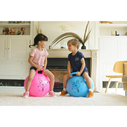 ZD Trading Hopper Ball - Ballon Sauteur avec poignée - Jouet pour Enfant 3  Ans et Plus - Ballon Gonflable Bleu - 45cm