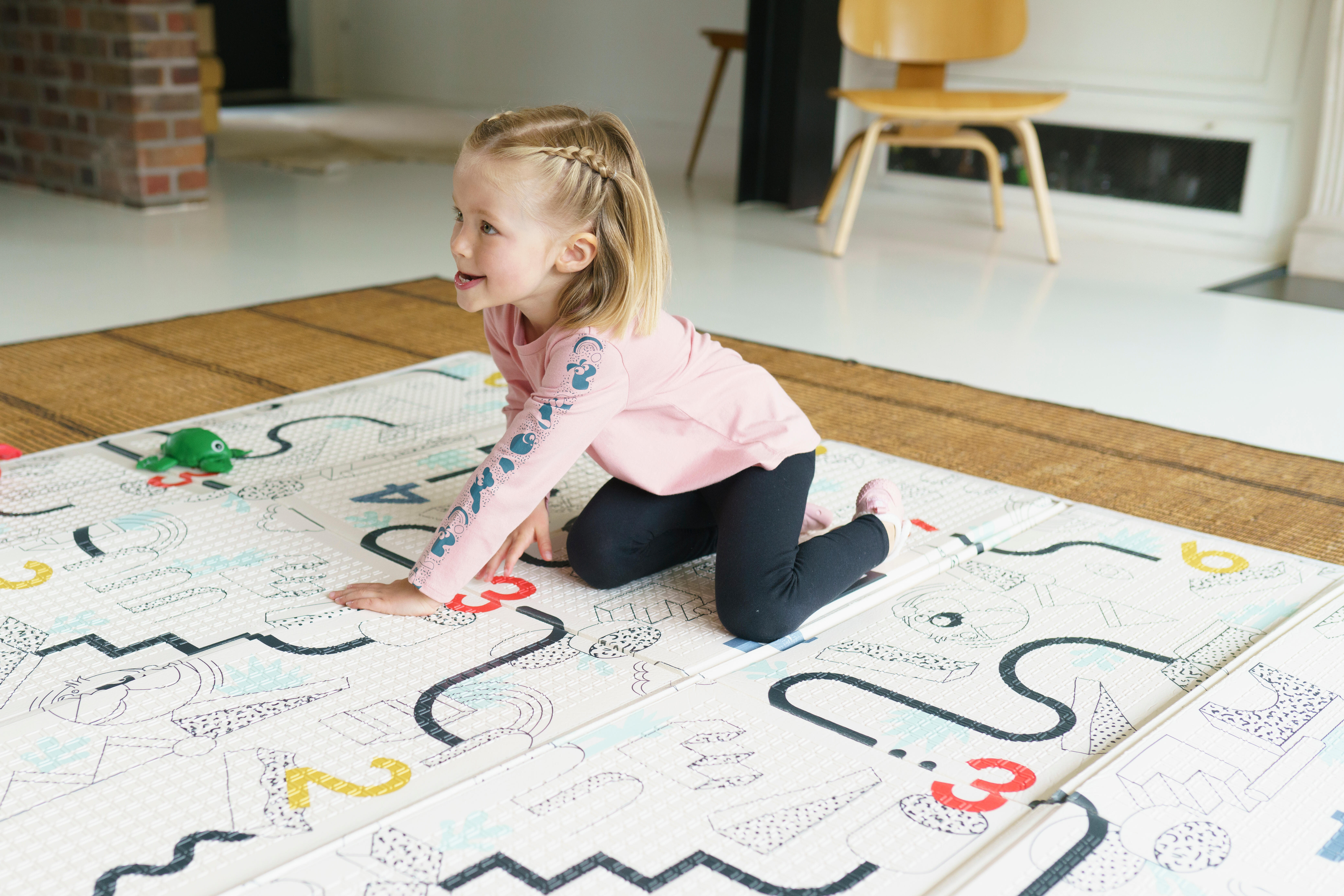 Toddler Leggings in Black Candy Spill –