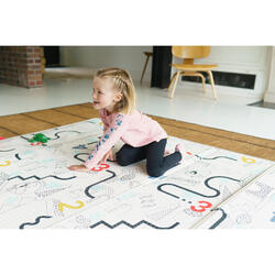 Tapis de jeu pour bébé 150x180cm, tapis rampant pliable pour bébé, tapis  rampant