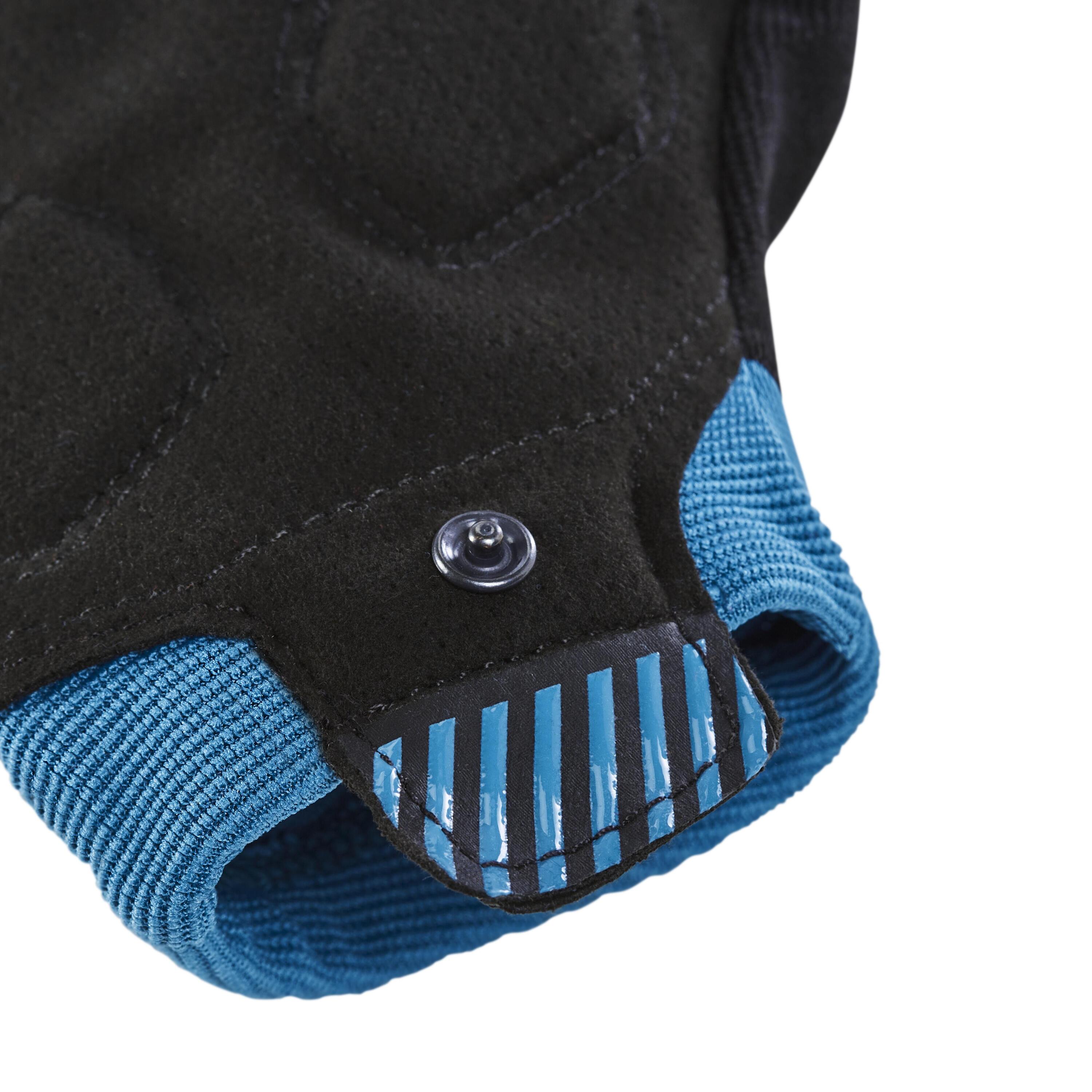 Mountain Biking Gloves ST 500 - Turquoise 9/11