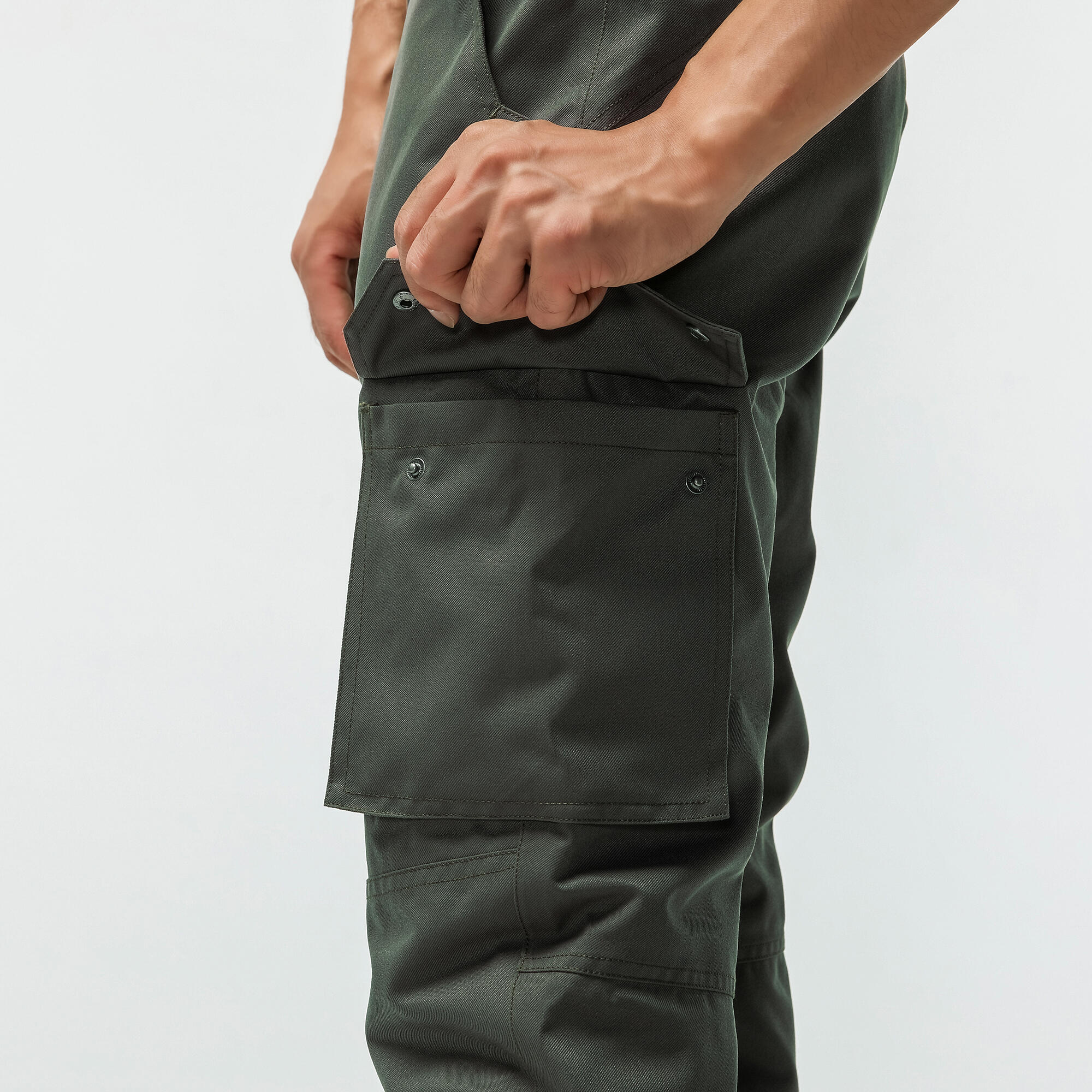 Hunting Warm Waterproof Pants - 500 Green - SOLOGNAC