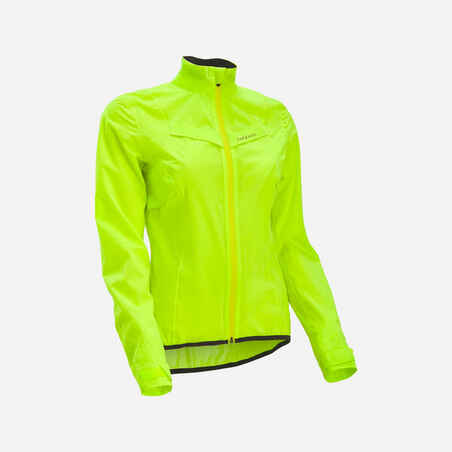 Chaqueta impermeable ciclismo RACER mujer van rysel - reflectiva