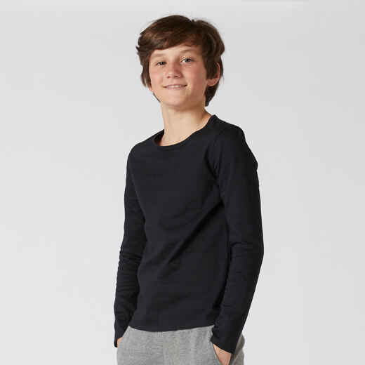 
      Kids' Basic Long-Sleeved T-Shirt - Black
  