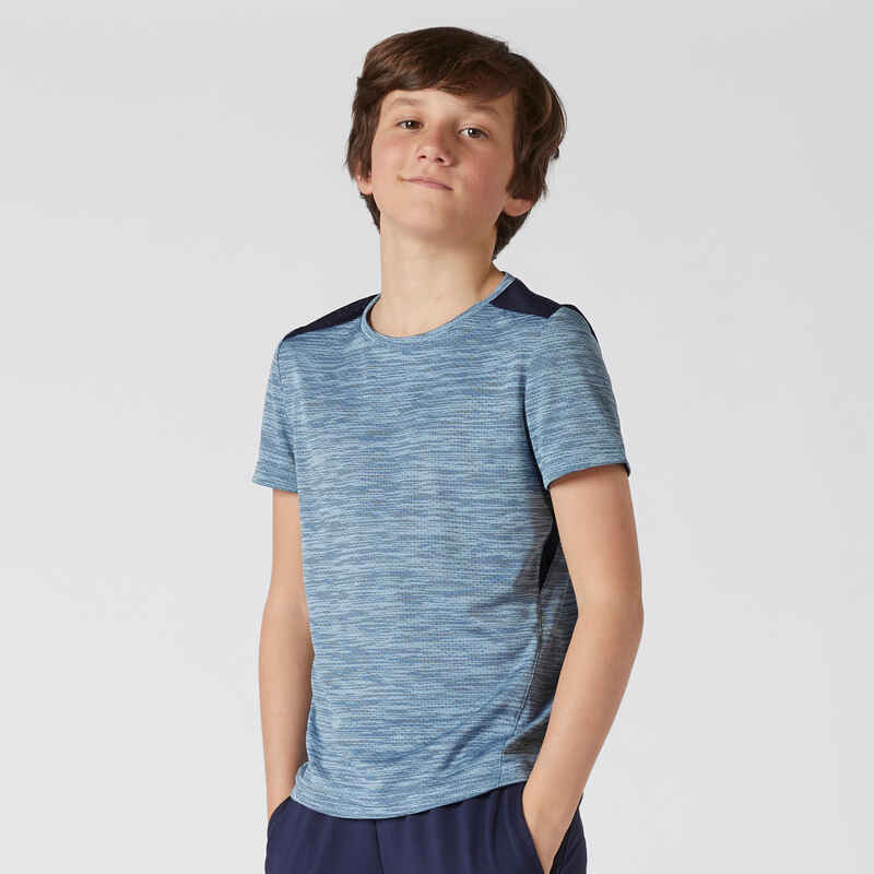 T-Shirt atmungsaktiv Kinder blau T-Shirt atmungsaktiv Kinder blau