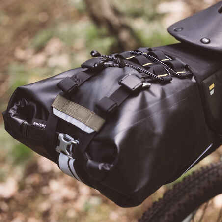 Arnés para bolsa de sillín Bikepacking Riverside negro