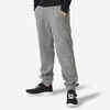 Kids' Warm Straight-Cut Jogging Bottoms 500 - Mid Grey Marl