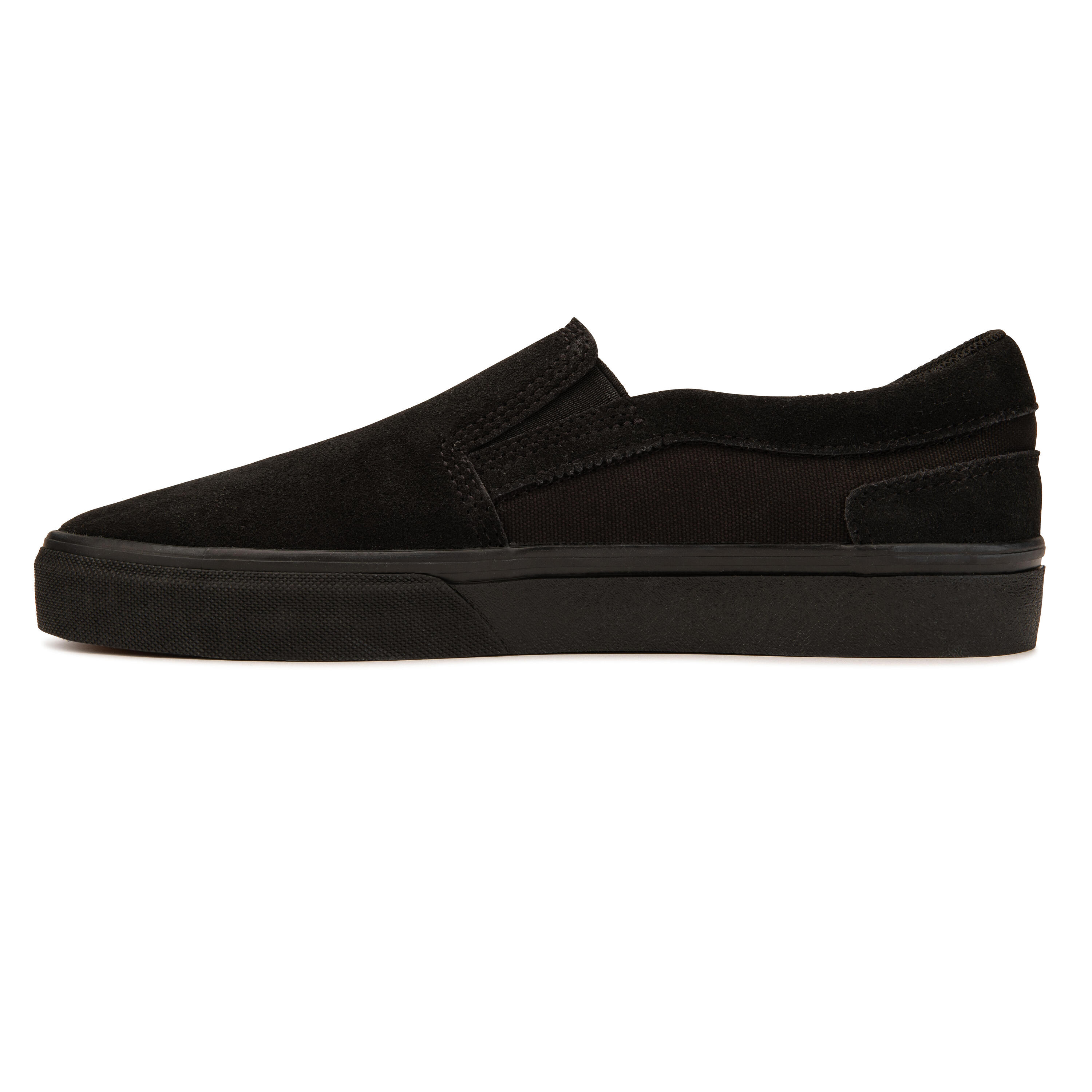 Adult Low-Top Slip-On Skate Shoes Without Laces Vulca 500 - Black 6/19