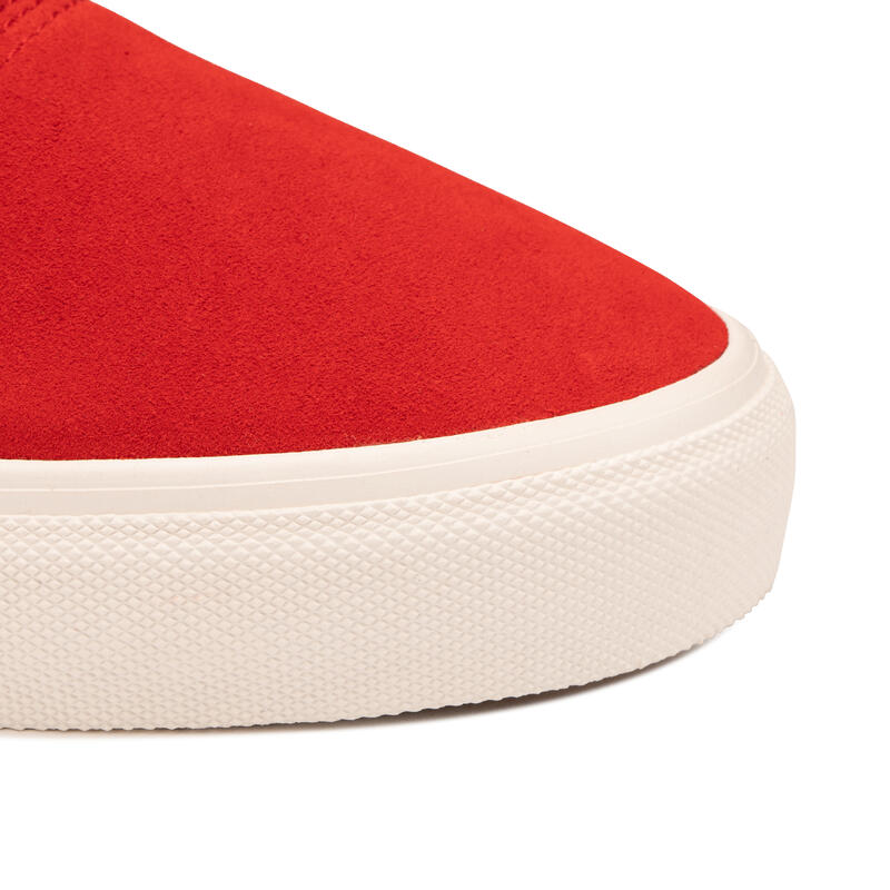 Calçado Vulcanizado de Skate Adulto VULCA 500 II Vermelho/Branco