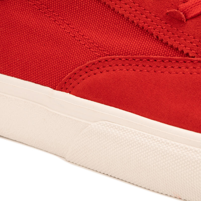 Chaussures vulcanisées de skateboard adulte VULCA 500 II rouge / blanche