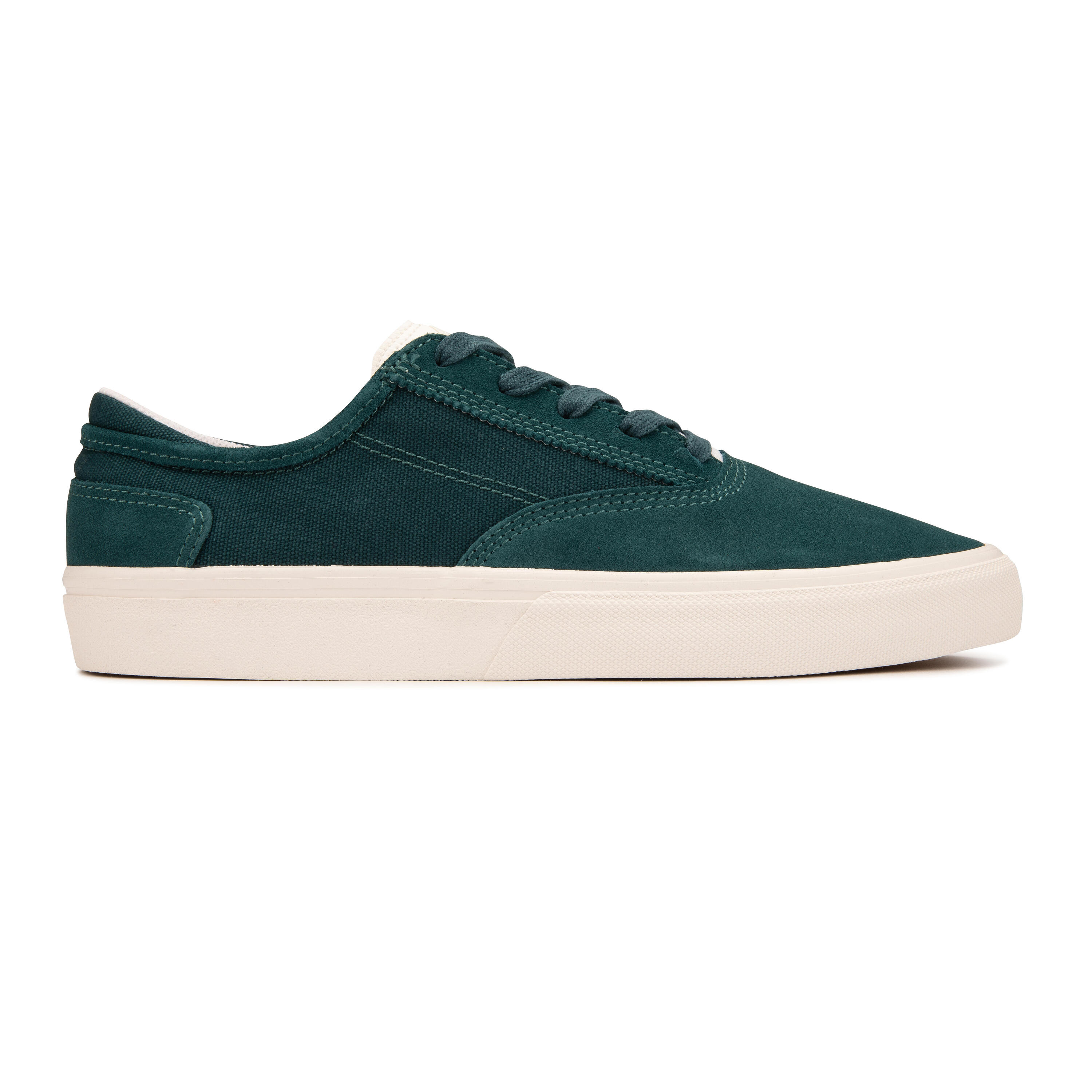 Adult Vulcanised Skate Shoes Vulca 500 II - Green/White 5/17