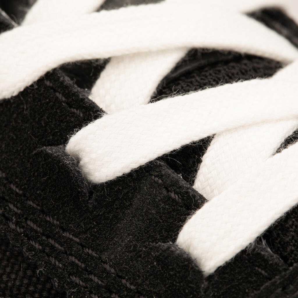 Tenis vulcanizados de skateboarding negros para adulto Vulca 500 II