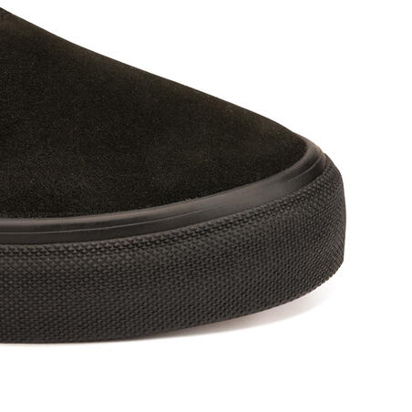 Crno-crne cipele za skejtbording za odrasle VULCA 500 II
