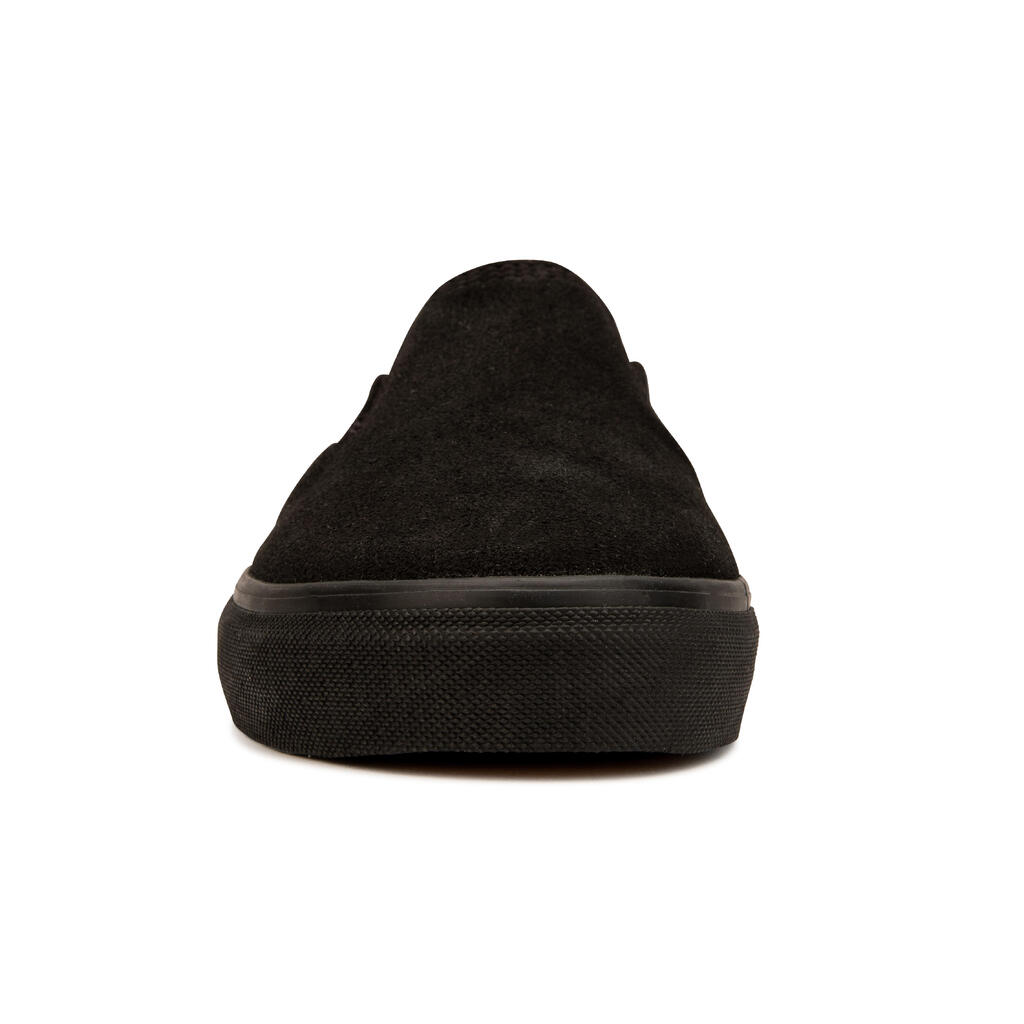 Adult Low-Top Slip-On Skate Shoes Vulca 500 - Black Lusnia