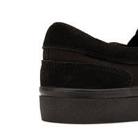 Crne cipele za skejtbording bez pertli za odrasle VULCA 500