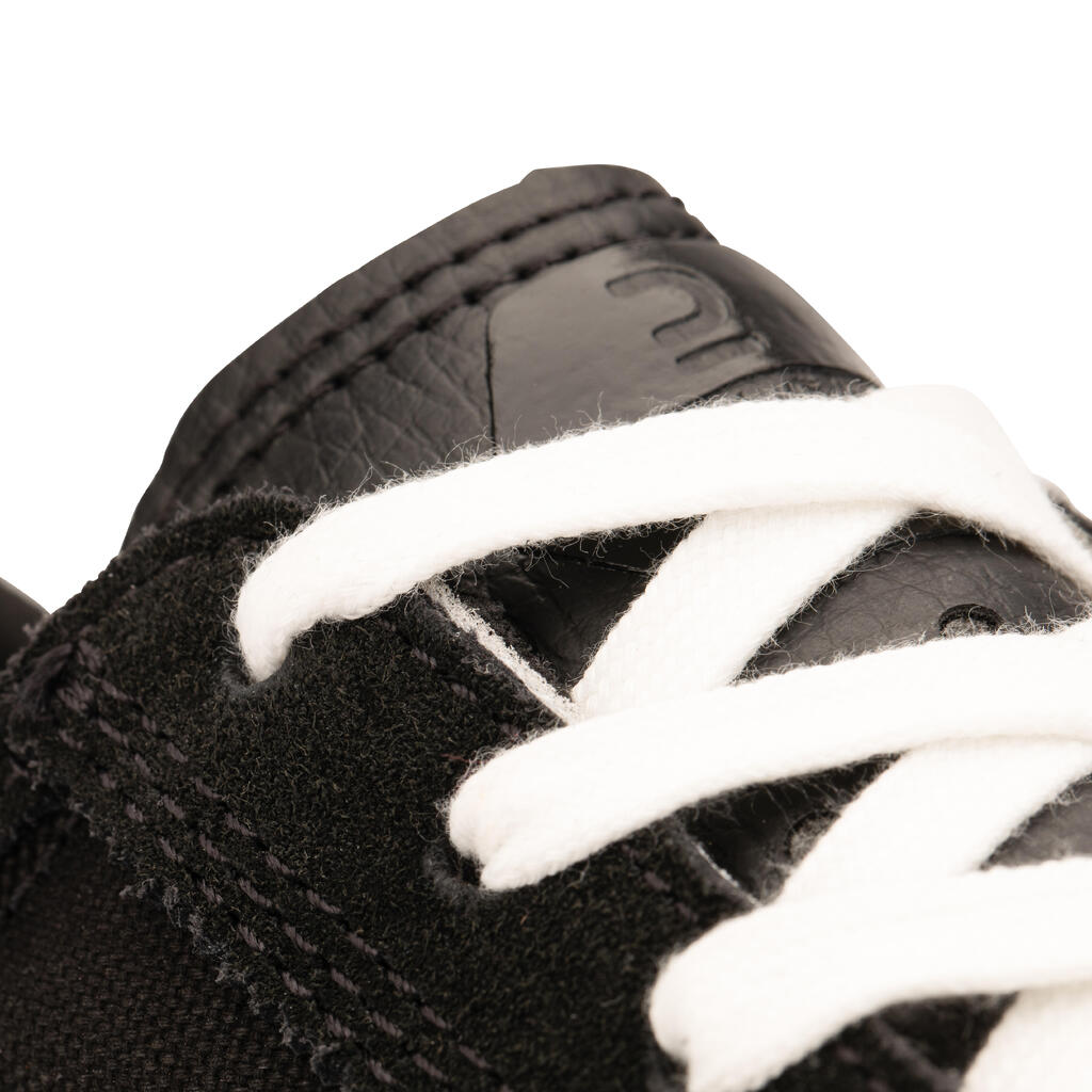 Tenis vulcanizados de skateboarding negros para adulto Vulca 500 II