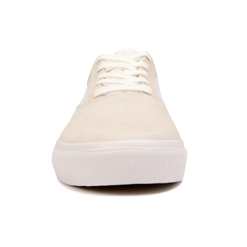 Chaussures vulcanisées de skateboard adulte VULCA 500 II blanche, / blanche.