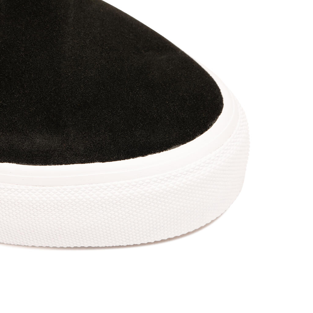 Tenis vulcanizados de skateboarding negros para adulto Vulca 500 II