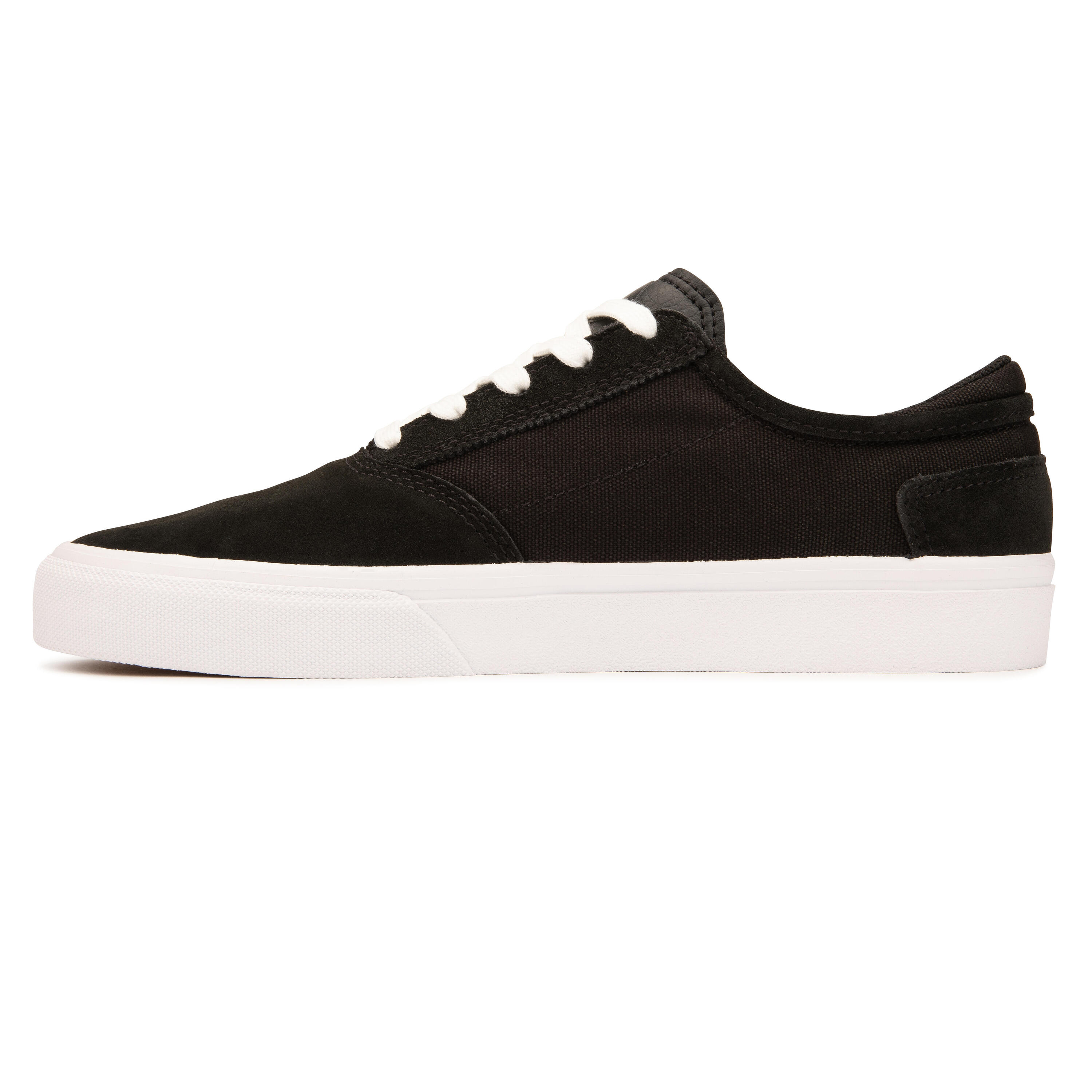 Adult Vulcanised Skate Shoes Vulca 500 II - Black/White 6/17