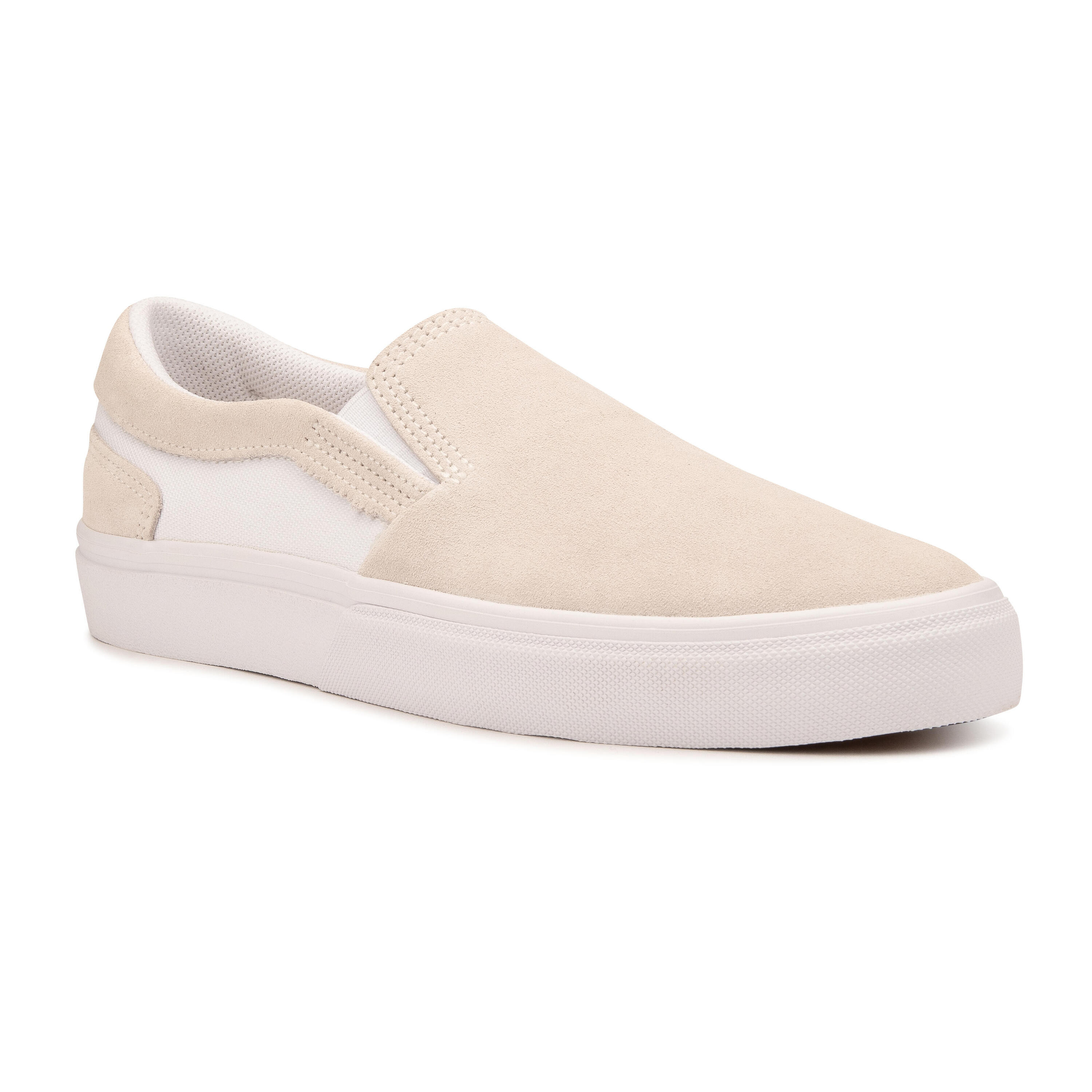 Adult Low-Top Slip-On Skate Shoes Without Laces Vulca 500 - White 1/13