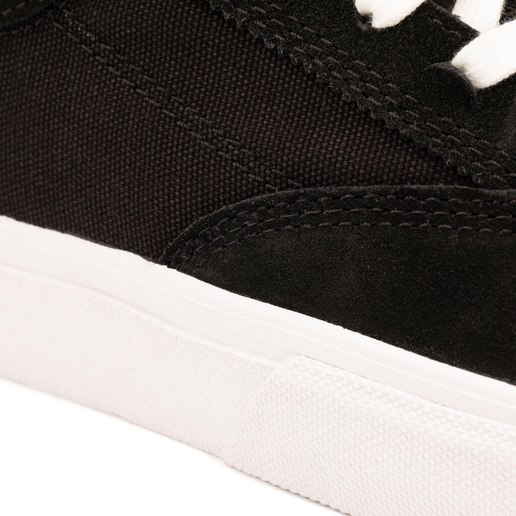 Tenis vulcanizados de skateboarding negros para adulto Vulca 500 II