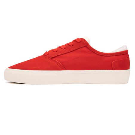 Adult Vulcanised Skate Shoes Vulca 500 II - Red/White
