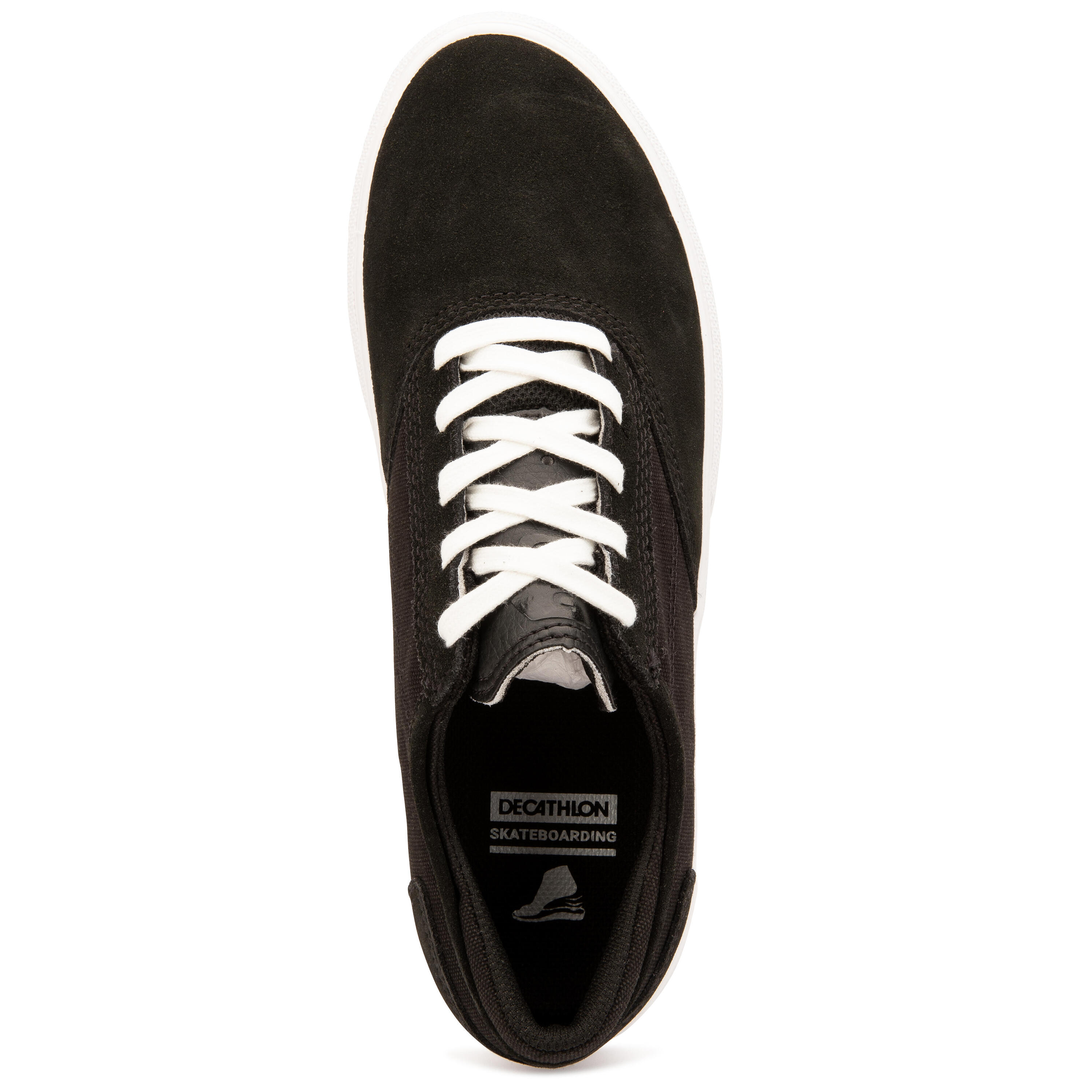 Adult Vulcanised Skate Shoes Vulca 500 II - Black/White 9/17