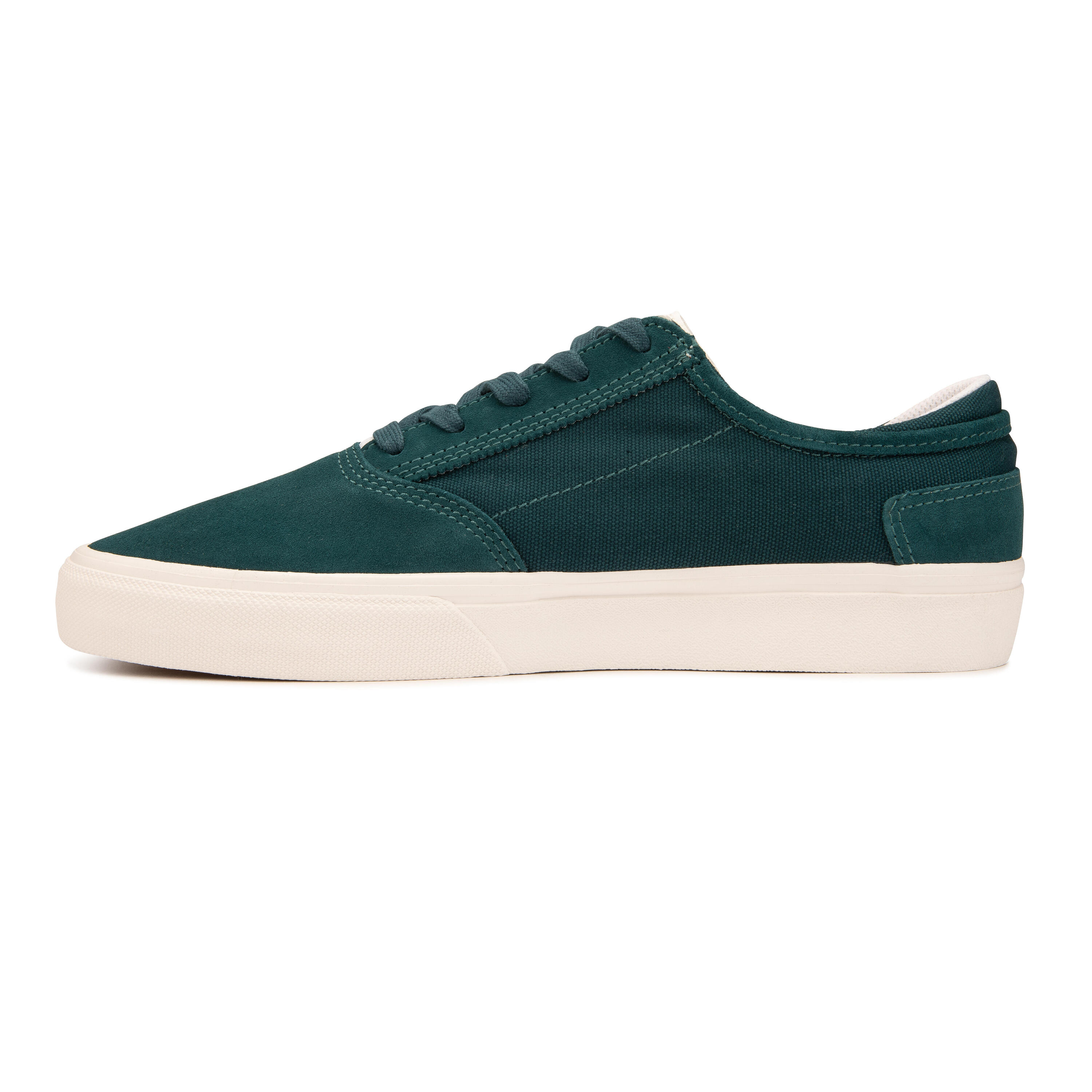 Adult Vulcanised Skate Shoes Vulca 500 II - Green/White 6/18