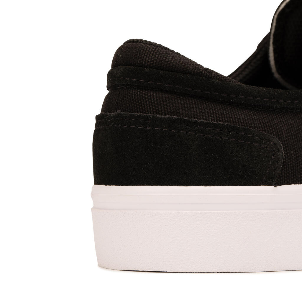 Tenis vulcanizados de skateboarding negros para adulto Vulca 500 II