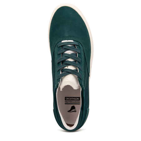 Suaugusiųjų vulkanizuotos gumos riedlentininkų batai „Vulca 500 II“, žali/balti