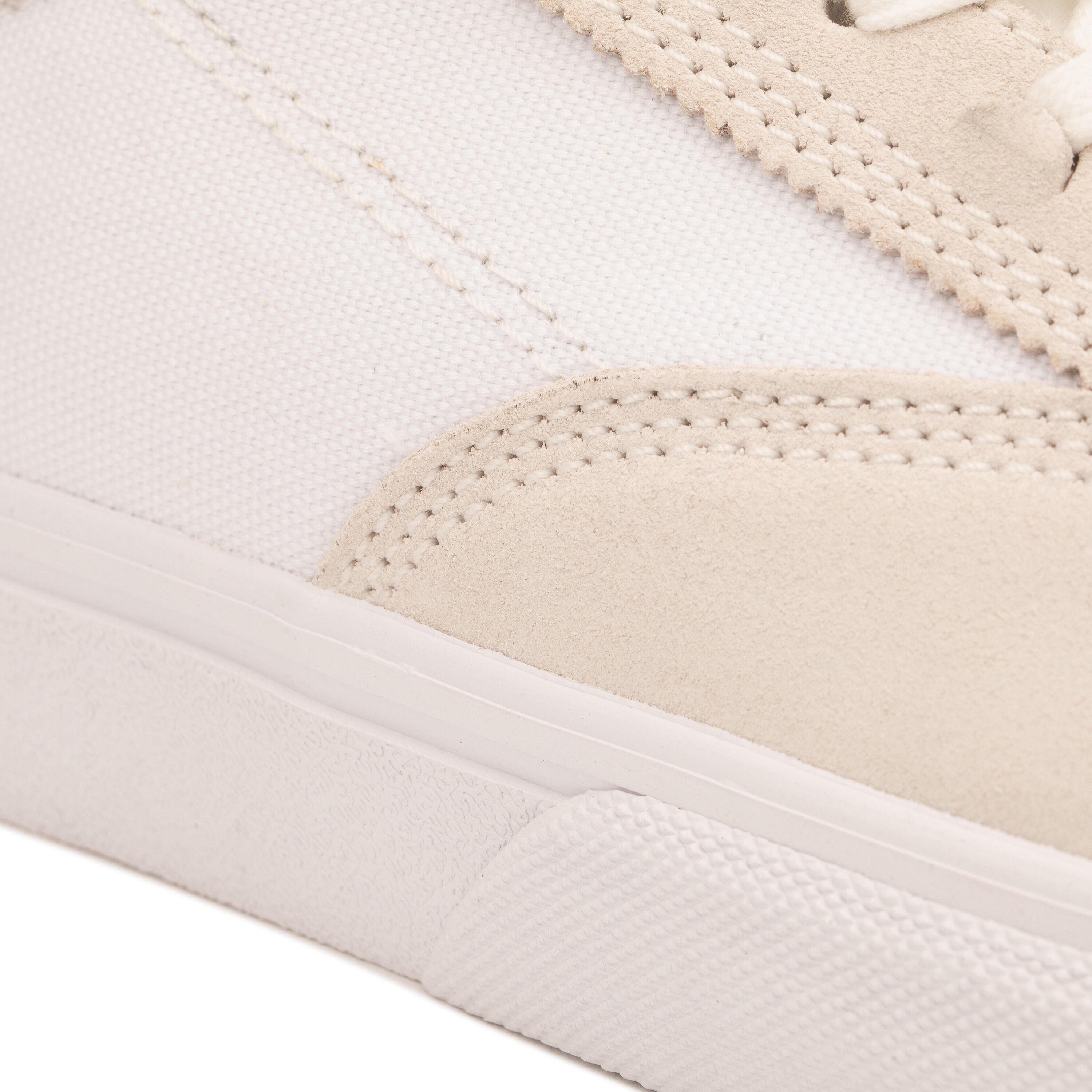 Adult Vulcanised Skate Shoes Vulca 500 II - White/White 15/17