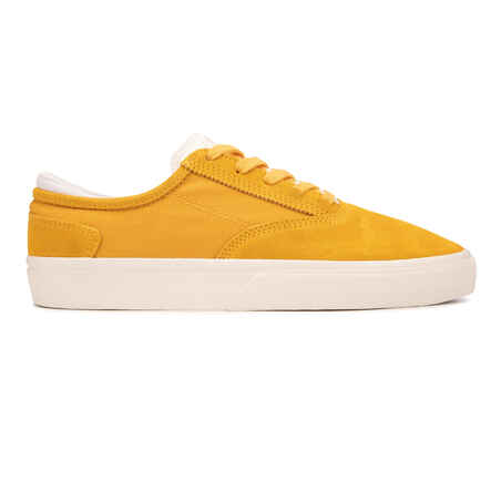 Adult Vulcanised Skate Shoes Vulca 500 II - Yellow/White
