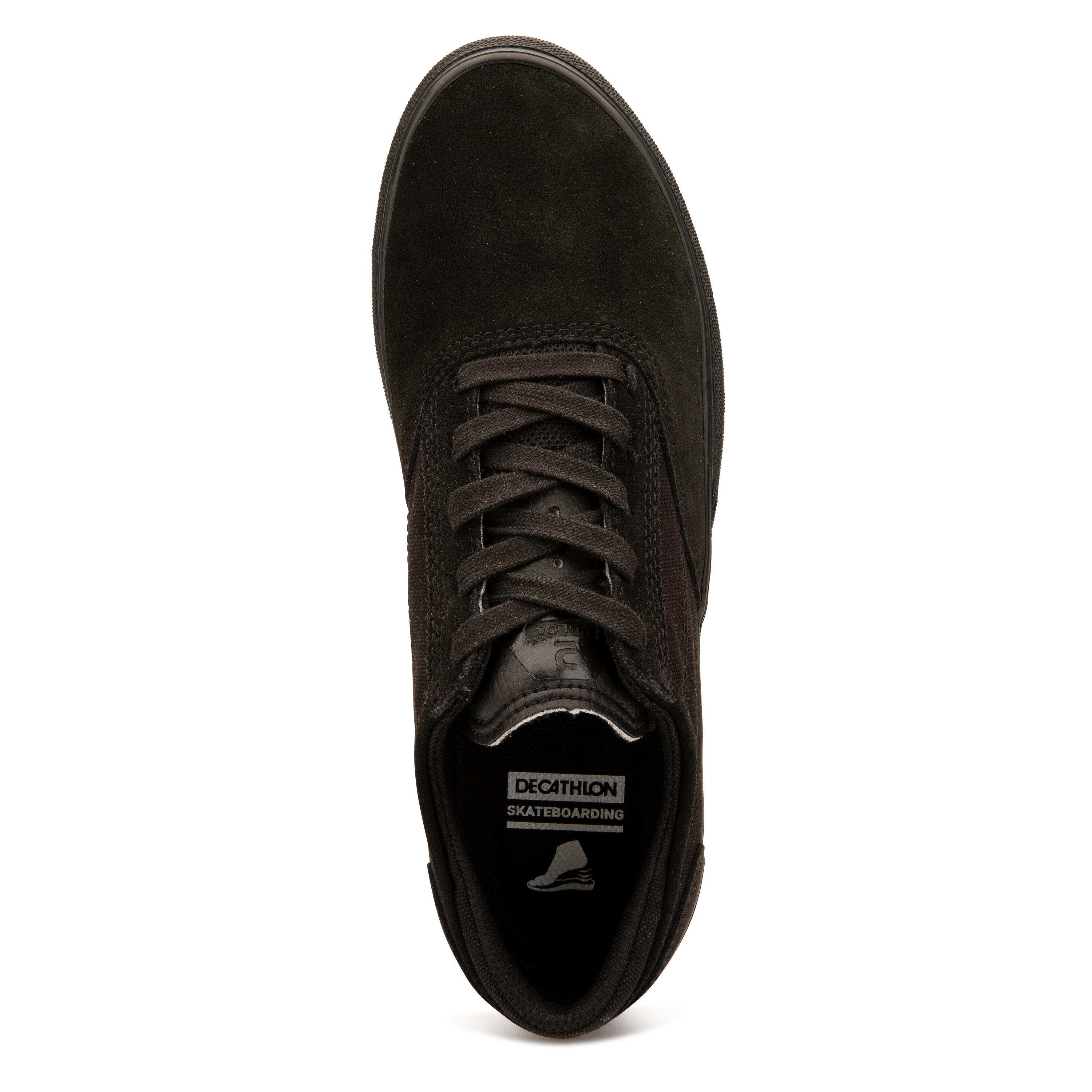 Adult Vulcanised Skate Shoes Vulca 500 II - Black/Black 9/17