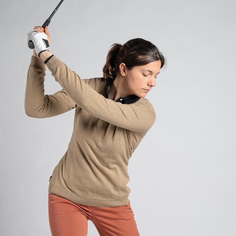 Pulover Golf MW500 damă bej