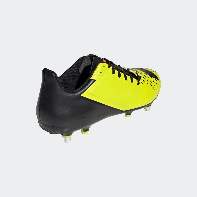 Chaussures de rugby vissées hybride terrain gras Adulte - MALICE SG jaune noir