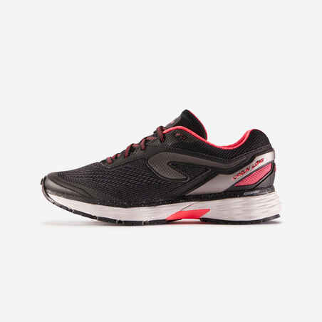 Tenis de Running para mujer Kiprun Long2 negro - rosado